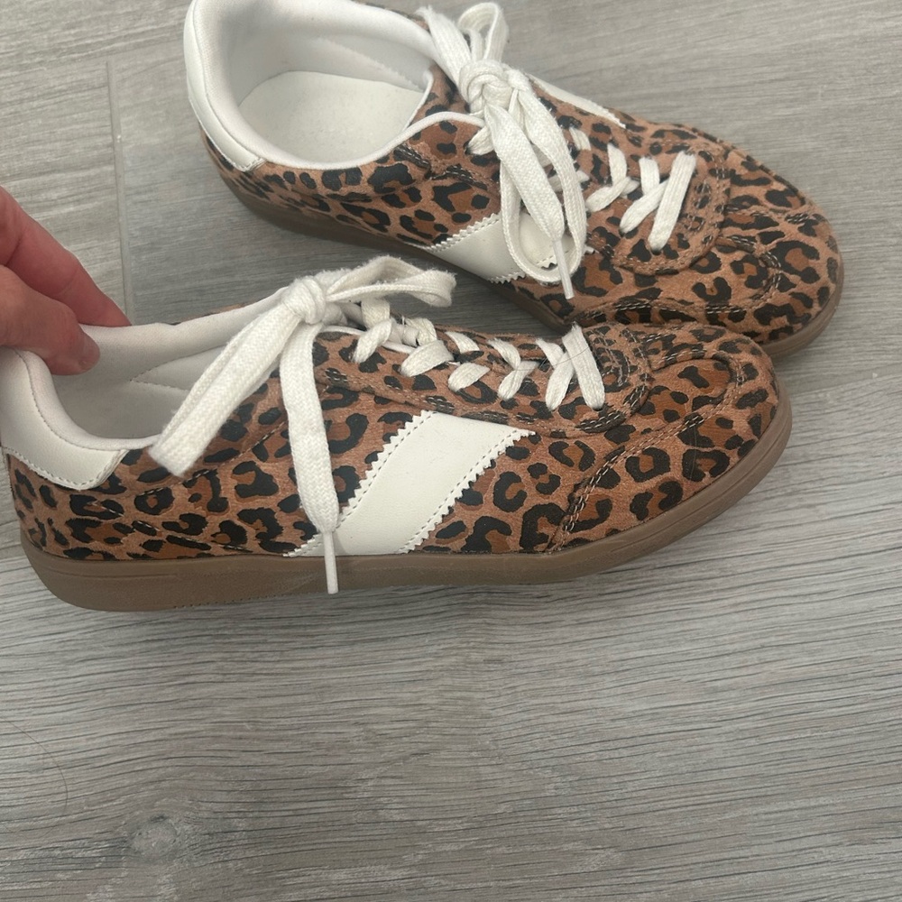 Universal Thread Leopard Print Sneakers with White Accents